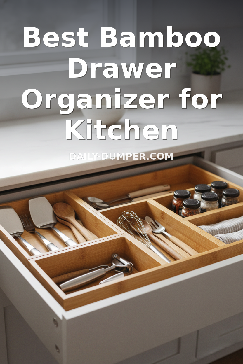 best bamboo drawer organizer for kitchen
