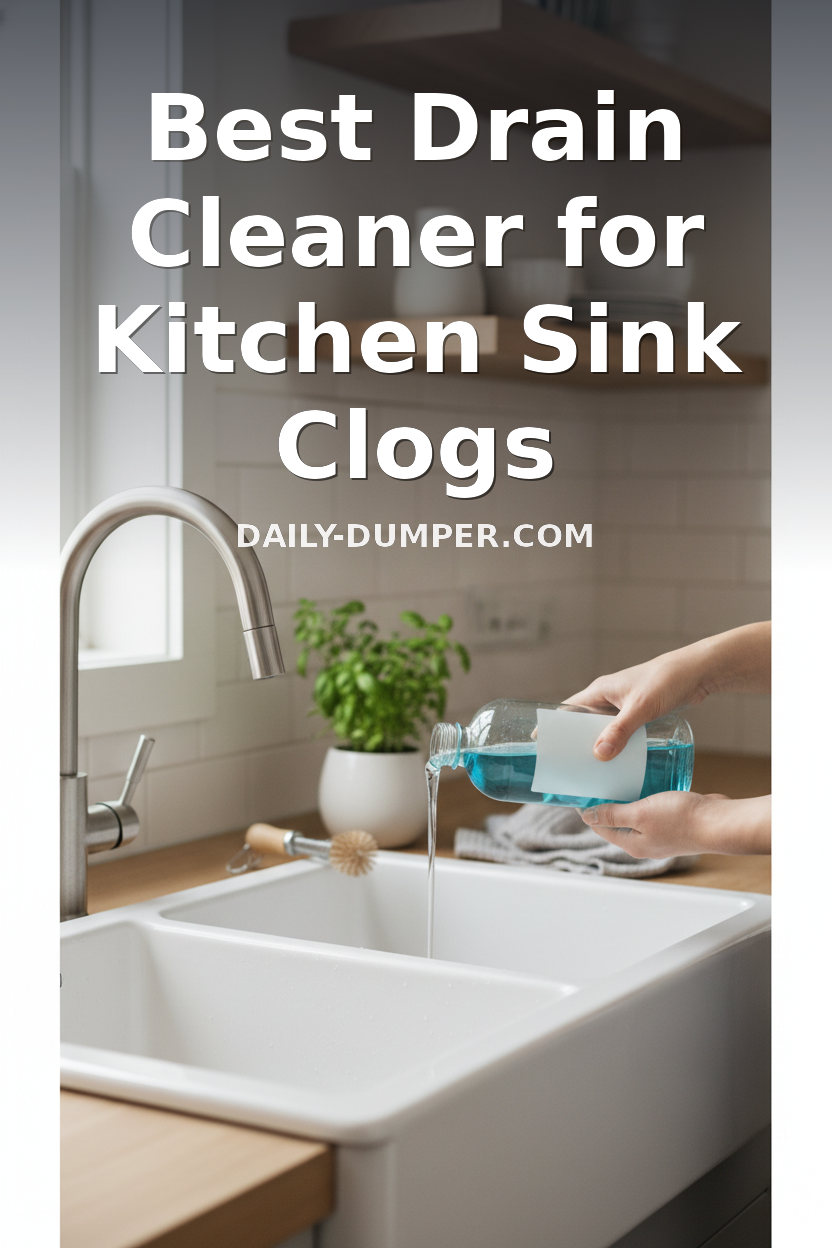 best drain cleaner for kitchen sink clogs