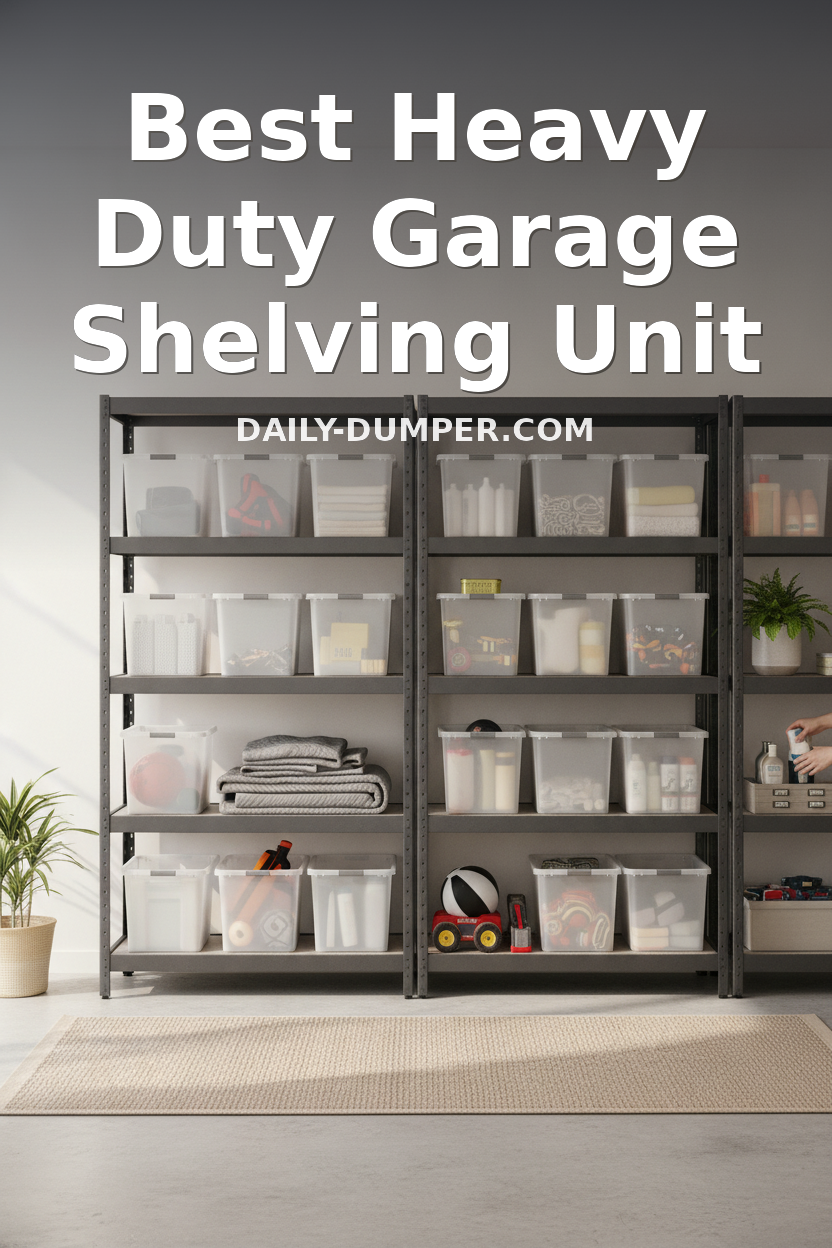 best heavy duty garage shelving unit