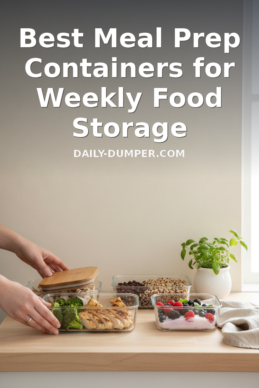 best meal prep containers for weekly food storage