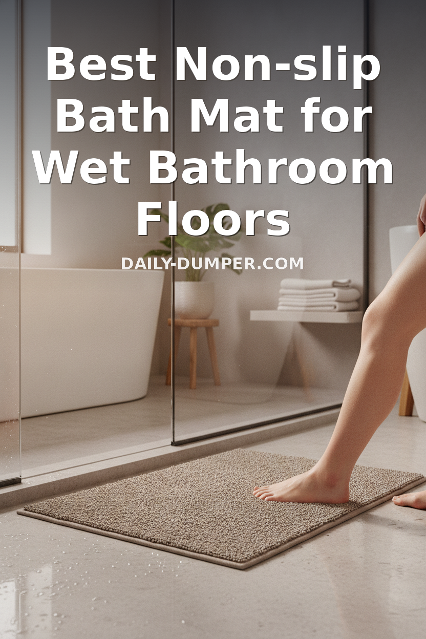 best non-slip bath mat for wet bathroom floors