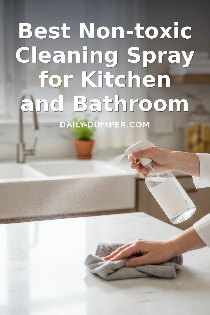 best non-toxic cleaning spray for kitchen and bathroom