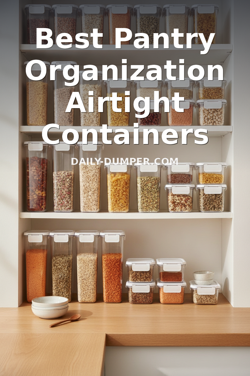best pantry organization airtight containers