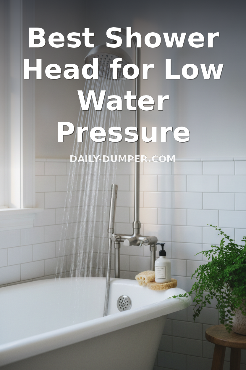 best shower head for low water pressure