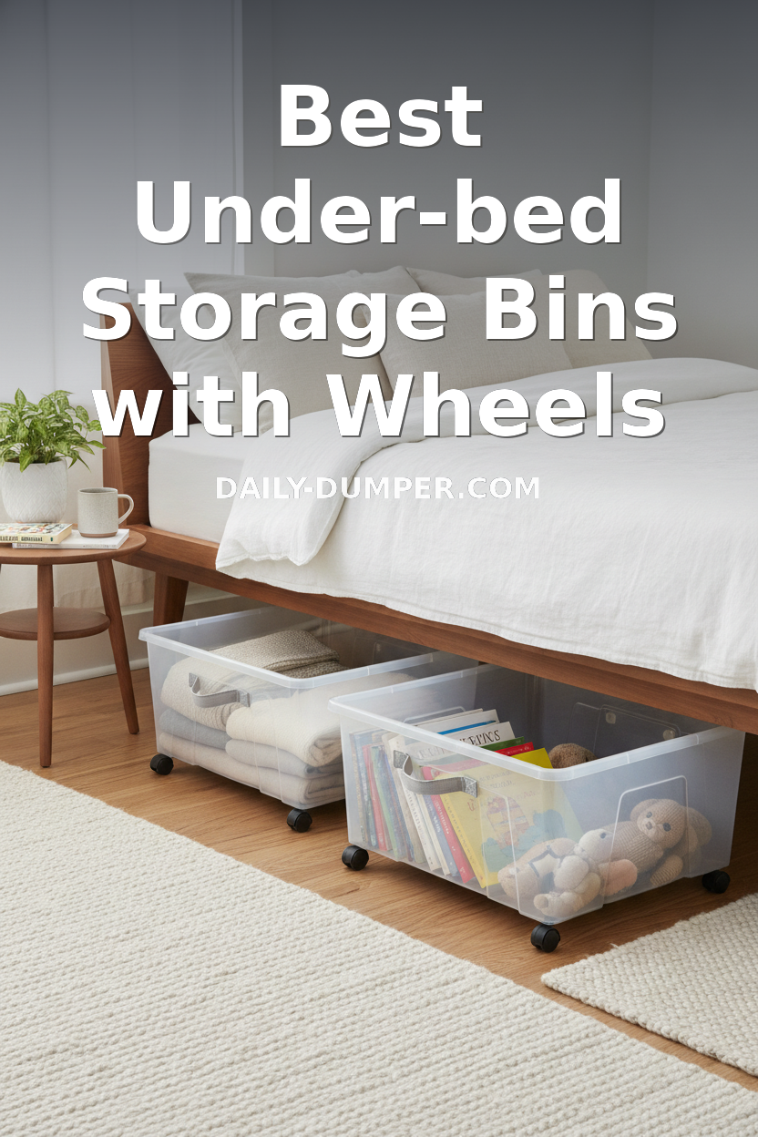 best under-bed storage bins with wheels